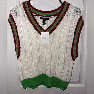 Forever 21 Women's V-Neck Sweater Vest